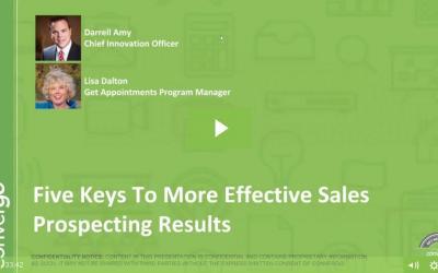 Five Keys To More Effective Sales Prospecting Results